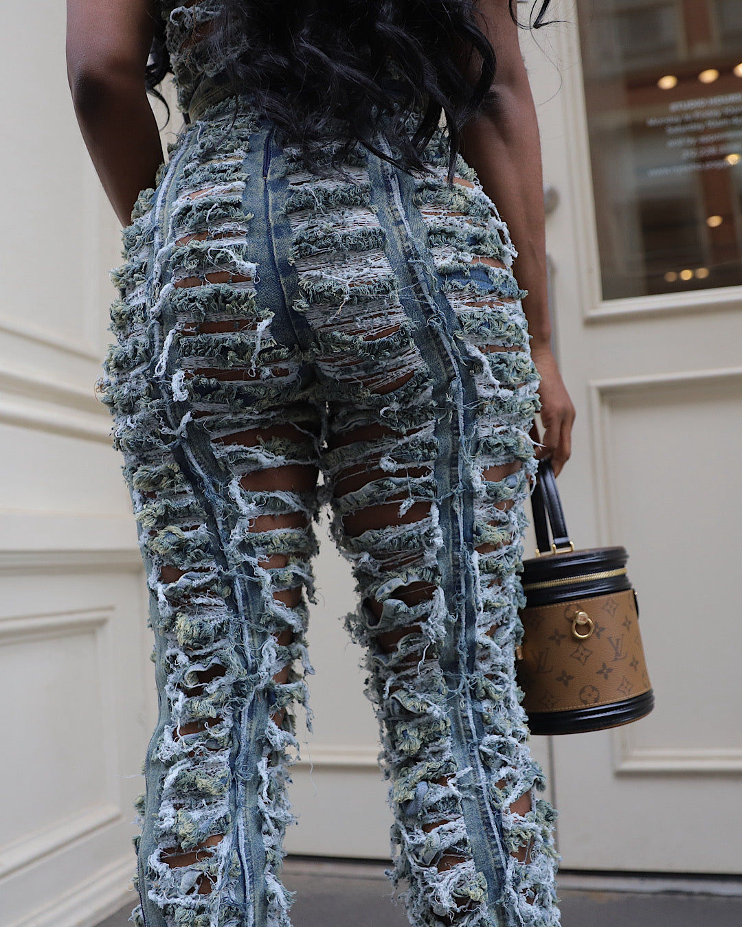 Denim Bae Distressed Jumpsuit