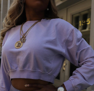 Baby doll crop sweatshirt