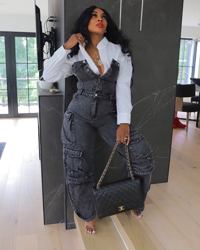 The One Ash Grey Jumpsuit