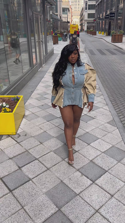 Denim Bliss Peplum Jacket (Pre-order)