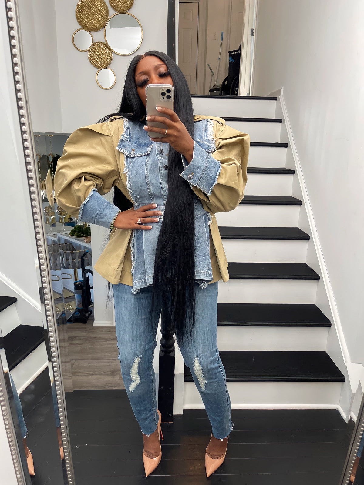 Denim Bliss Peplum Jacket (Pre-order)