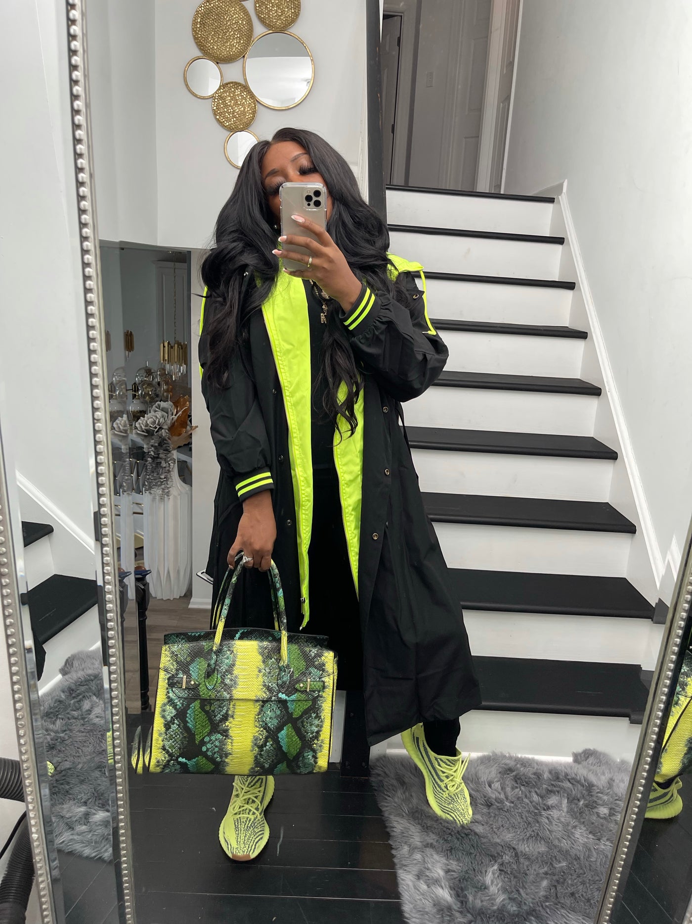 Neon Lights Trench Coat (Pre-order)