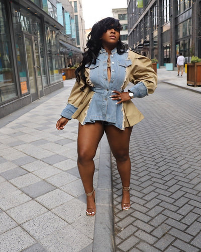 Denim Bliss Peplum Jacket (Pre-order)
