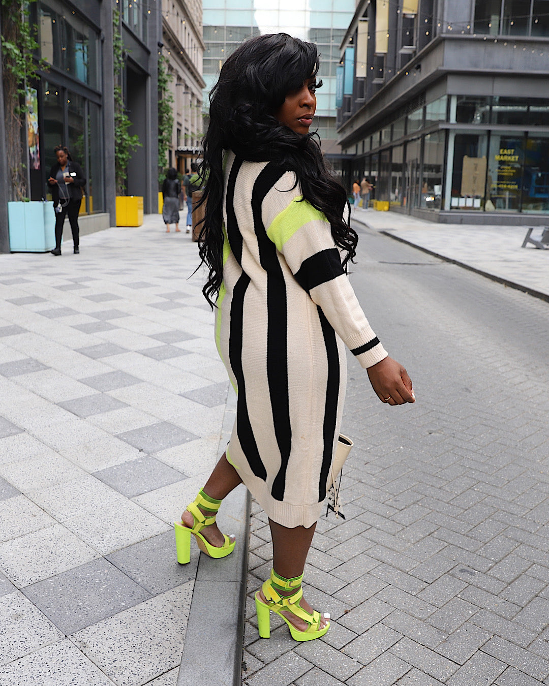 Don’t Stripe Me Out Sweater dress Pre order