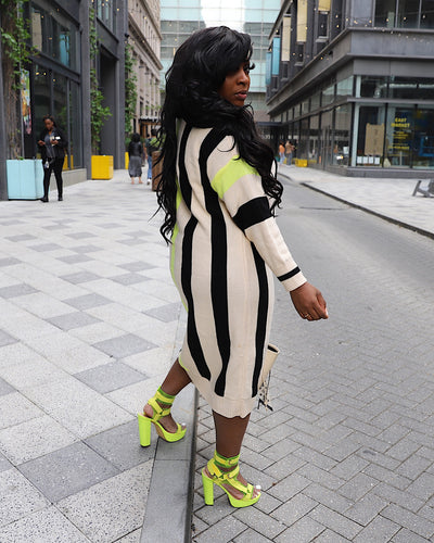 Don’t Stripe Me Out Sweater dress Pre order