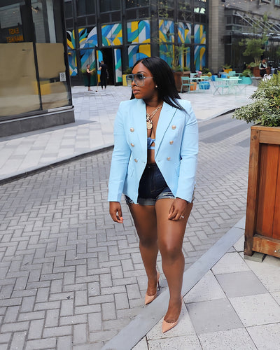 Chic Couture Double Breasted Blazer (Pre-order)