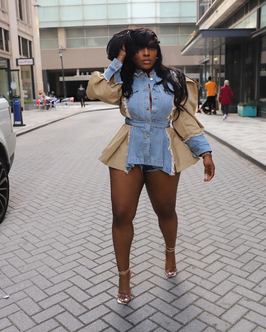 Denim Bliss Peplum Jacket (Pre-order)