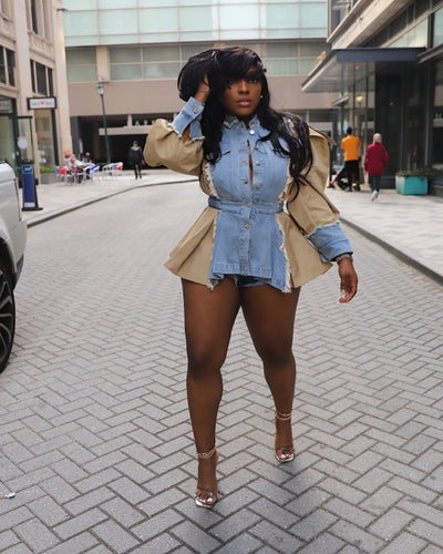 Denim Bliss Peplum Jacket (Pre-order)