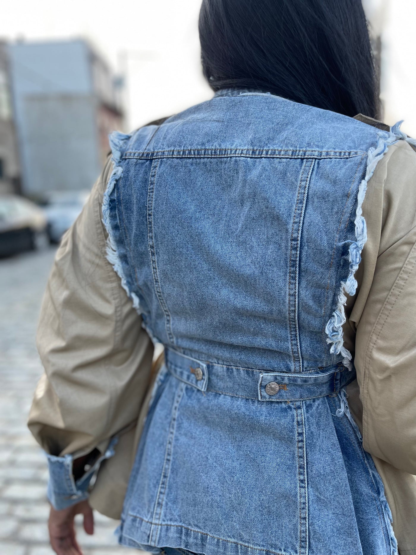 Denim Bliss Peplum Jacket (Pre-order)