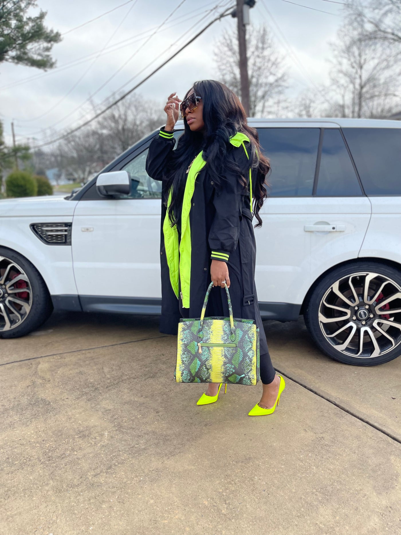 Neon Lights Trench Coat (Pre-order)