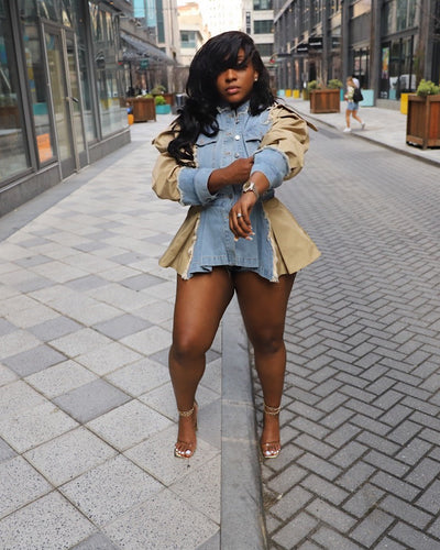 Denim Bliss Peplum Jacket (Pre-order)