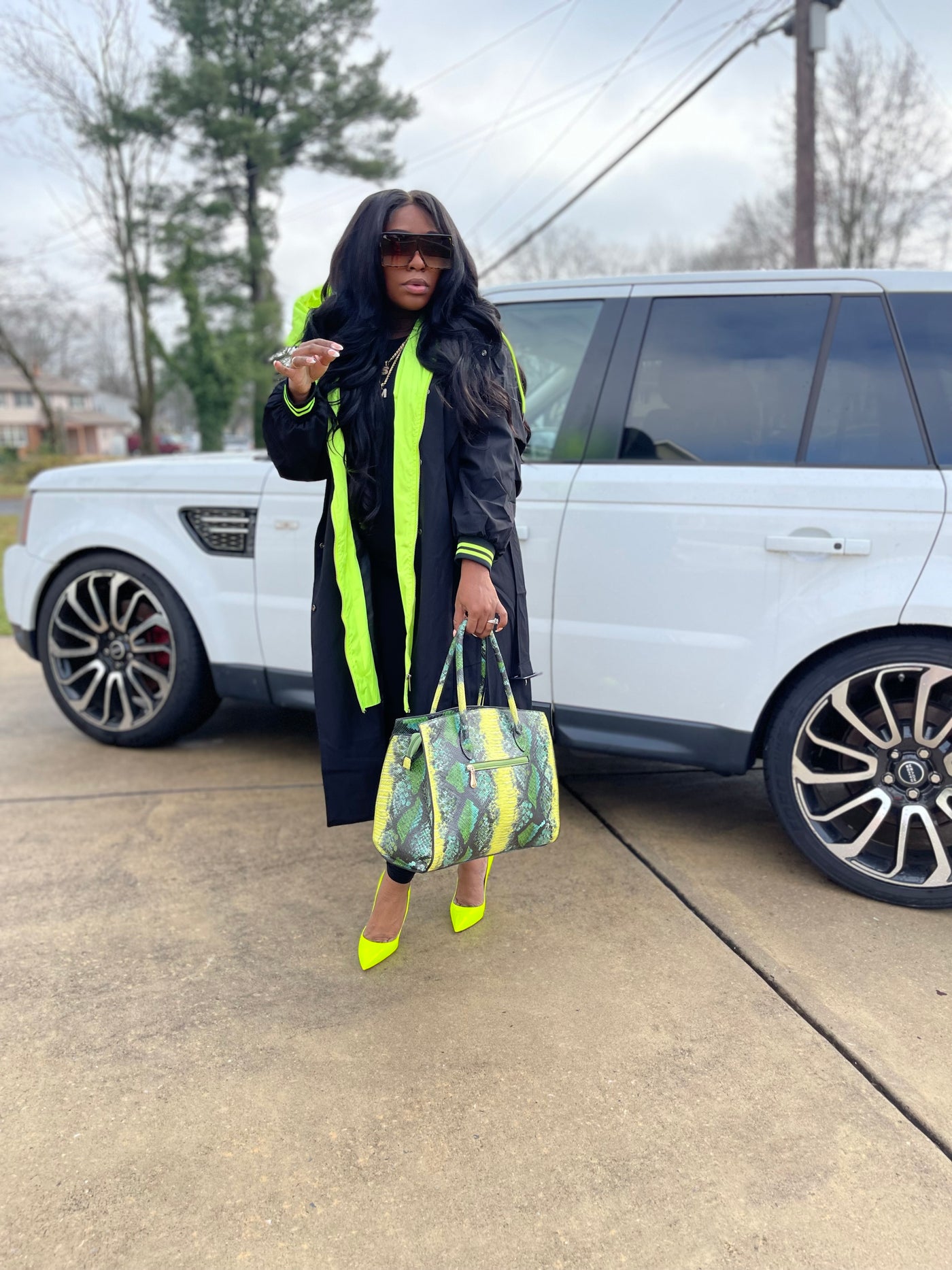 Neon Lights Trench Coat (Pre-order)