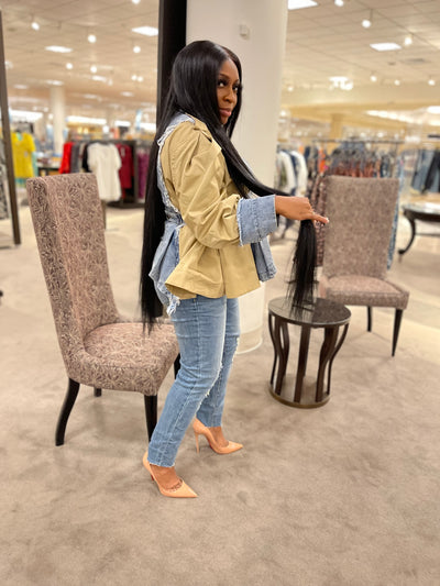 Denim Bliss Peplum Jacket (Pre-order)