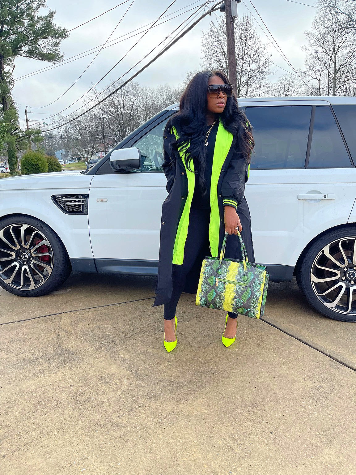 Neon Lights Trench Coat (Pre-order)