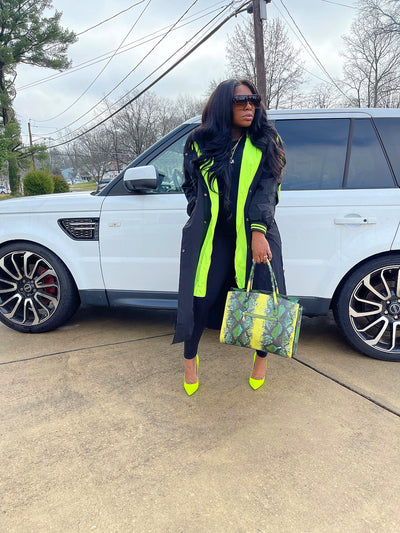 Neon Lights Trench Coat (Pre-order)