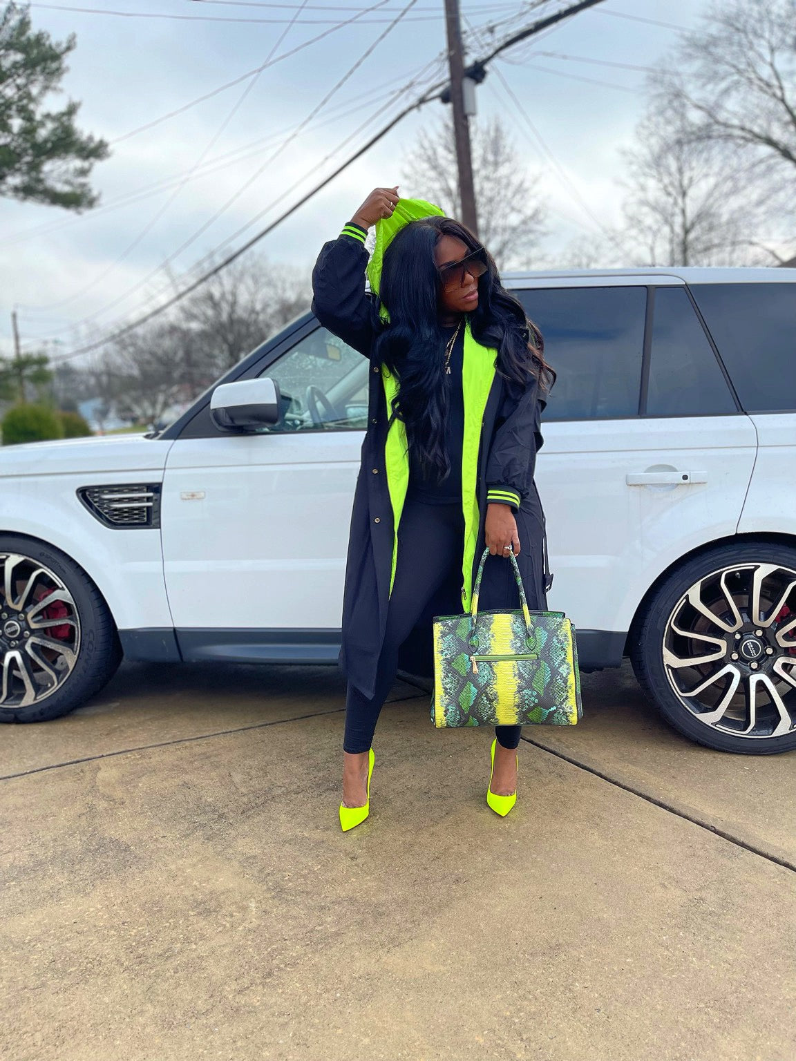 Neon Lights Trench Coat (Pre-order)