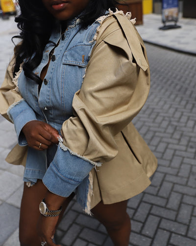 Denim Bliss Peplum Jacket (Pre-order)