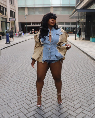 Denim Bliss Peplum Jacket (Pre-order)